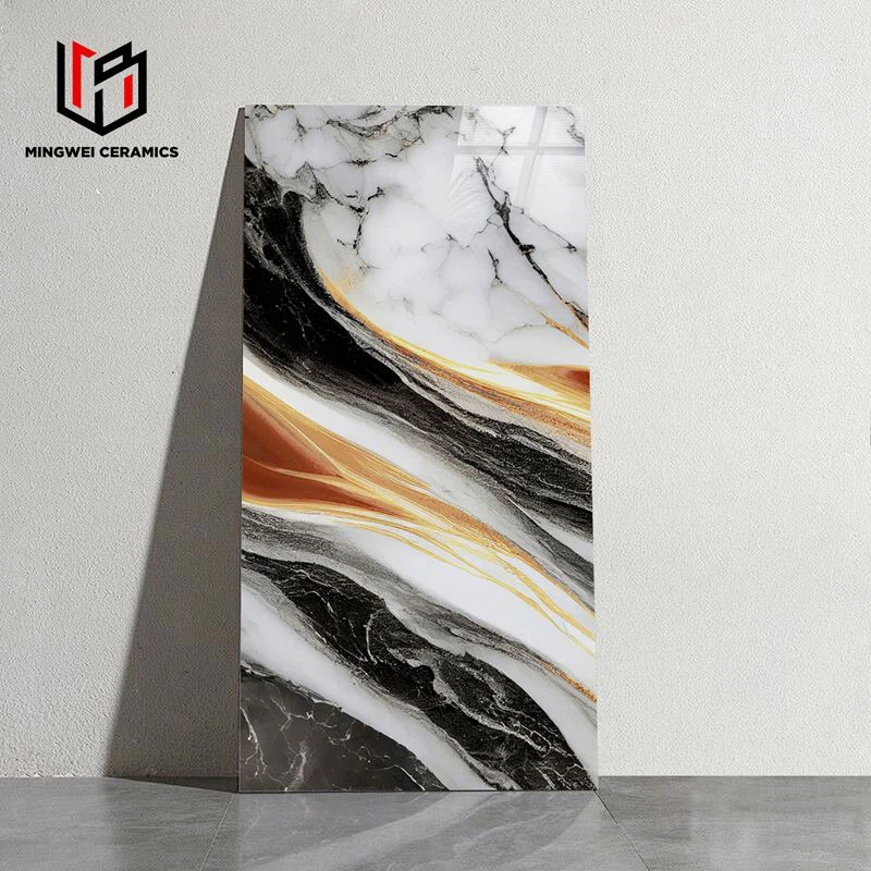 Placi de aur lustruit glazurat colorat